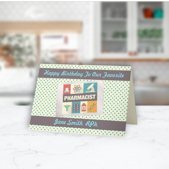 Tarjeta Personalizado Farmacéutico Profesional・Cumpleaños (Subido por el creador)