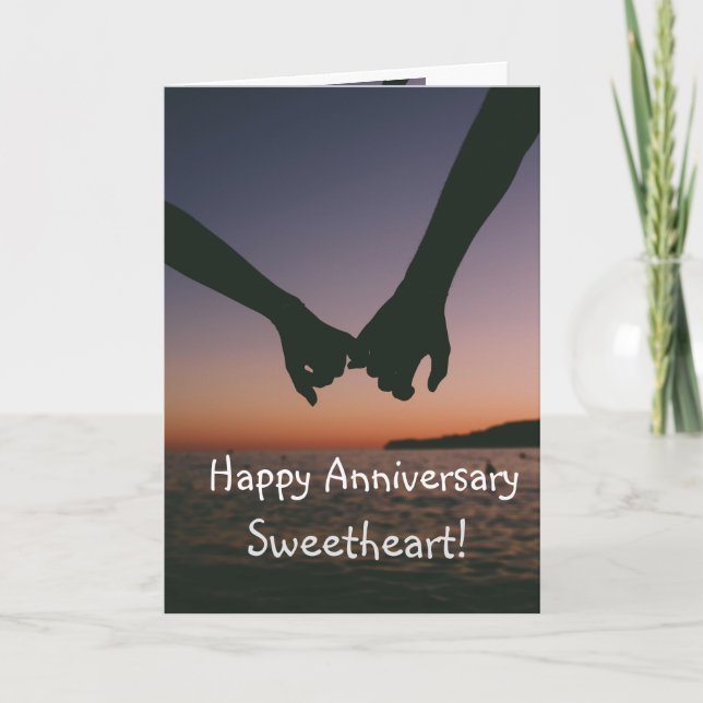 Tarjeta Personalizado Feliz Aniversario Cariño te ama (Anverso)