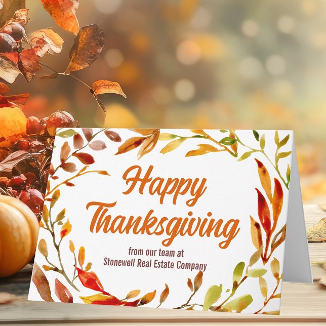 Tarjeta Personalizado Feliz Día de Acción de Gracias otoño (Subido por el creador)