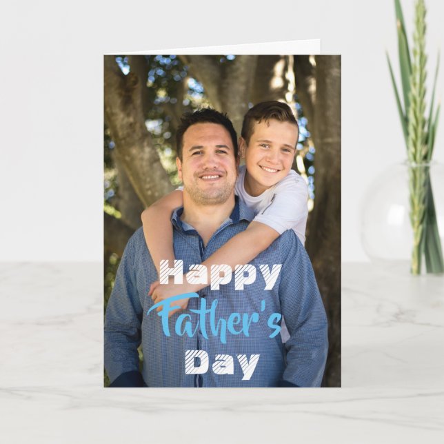 Tarjeta Personalizado, Feliz Día del Padre. (Anverso)