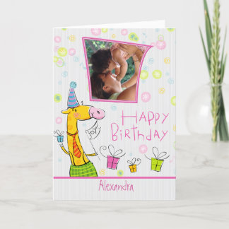 Tarjeta Personalizado feliz foto de cumpleaños-Personaliza