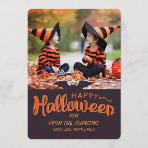 Tarjeta personalizado Feliz Halloween 2017