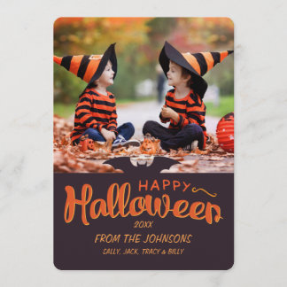 Tarjeta personalizado Feliz Halloween 2017