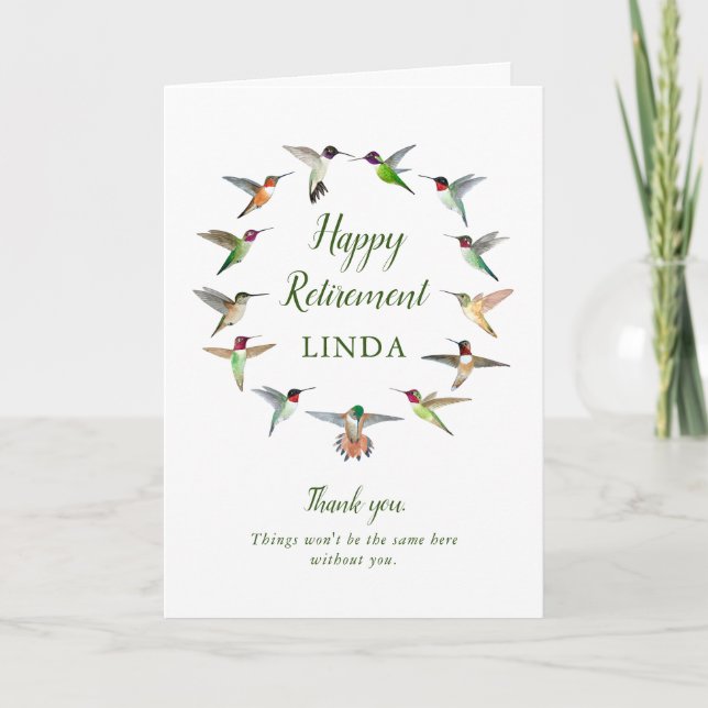 Tarjeta Personalizado Feliz Jubilación (Anverso)