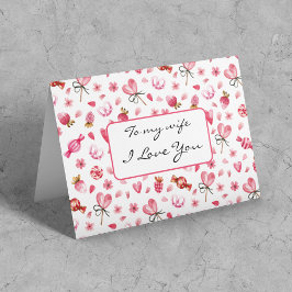 Tarjeta Personalizado Feliz San Valentín a mi esposa tarje