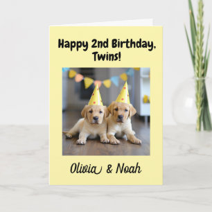 Tarjeta Personalizado Feliz segundo cumpleaños felicitacio