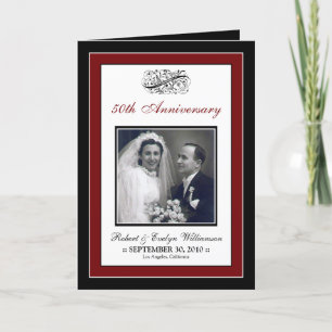 Tarjeta Personalizado Fiesta Aniversario Elegante