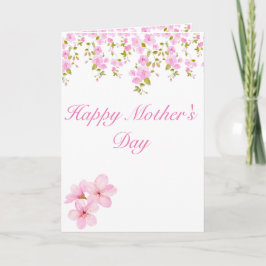 Tarjeta Personalizado Floral Rosa Cherry Blossom