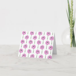 Tarjeta Personalizado floral rosado