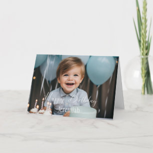 Tarjeta Personalizado foto cumpleaños simple
