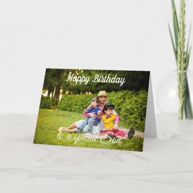Tarjeta personalizado. Foto paisajista. (Anverso)