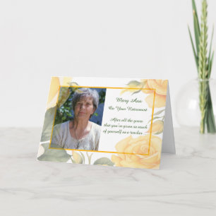 Tarjeta Personalizado Foto Retirement Felicitaciones Amari