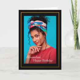 Tarjeta Personalizado fotográfico de cumpleaños