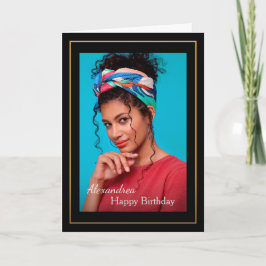 Tarjeta Personalizado fotográfico de cumpleaños