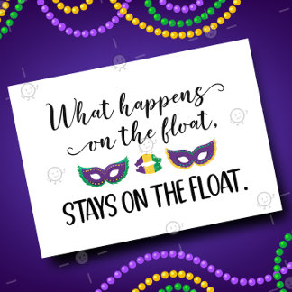 Tarjeta PERSONALIZADO Funny Mardi Gras Dirty Sexy Adulto t