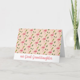 Tarjeta Personalizado Giratoria Personalizada Flamingo Ros