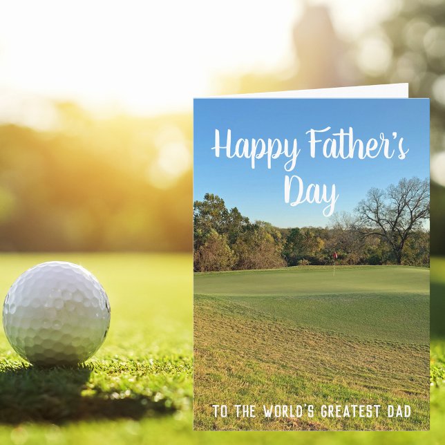 Tarjeta Personalizado Golfer Feliz Día del Padre Foto del  (Subido por el creador)