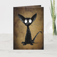 Personalizado gótico gracioso de gato oriental neg