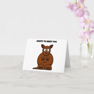 Tarjeta Personalizado gracioso canguro