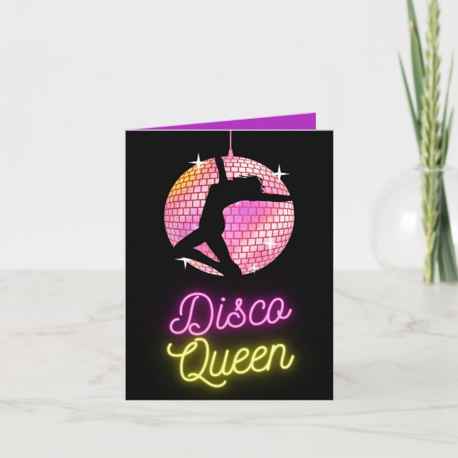 Tarjeta personalizado gran discoteca reina vibrante diva s (Anverso)