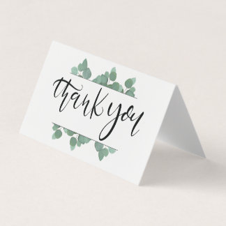 Tarjeta Personalizado Hand Lettered Eucalyptus Boda Gracia