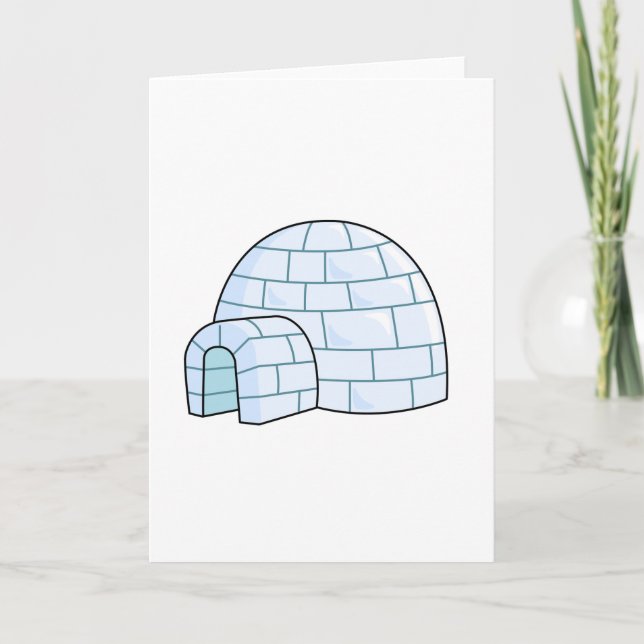 Tarjeta Personalizado Igloo (Anverso)