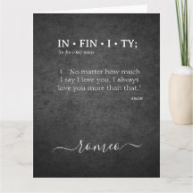 Personalizado INFINIDAD Amar más definición de dic