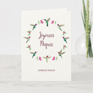 Tarjeta Personalizado Joyeuses Pâques
