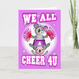 Tarjeta Personalizado Koala: Saludamos en blanco a 4U Get