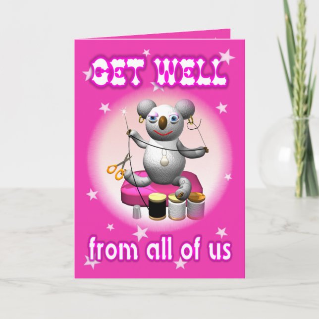 Tarjeta Personalizado Koala se recuperó (Anverso)