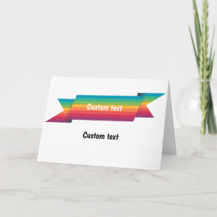 Tarjeta PERSONALIZADO LGBT arcoiris