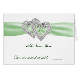 Tarjeta personalizado Lime Hearts Place