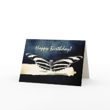 Personalizado mariposa Feliz cumpleaños