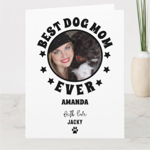 Tarjeta Personalizado Mejor Mamá de Perro del Mundo Foto P