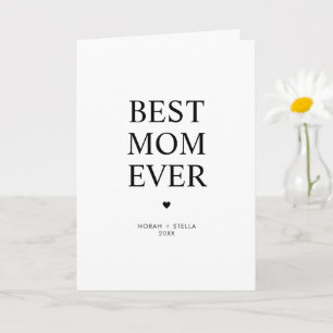 Tarjeta Personalizado Mejor Mamá del Mundo Moderno 
