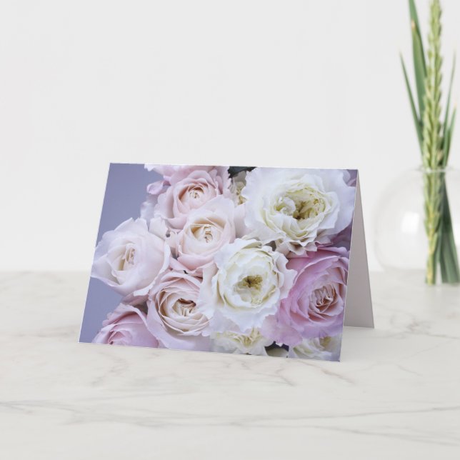 Tarjeta Personalizado Mensaje Floral (Anverso)