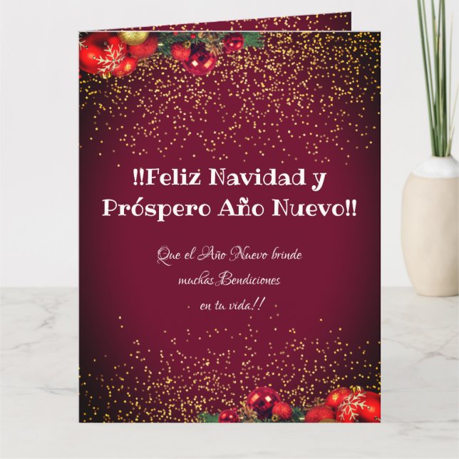 Tarjeta Personalizado moderno fotografía Navidades Feliz N (Anverso)