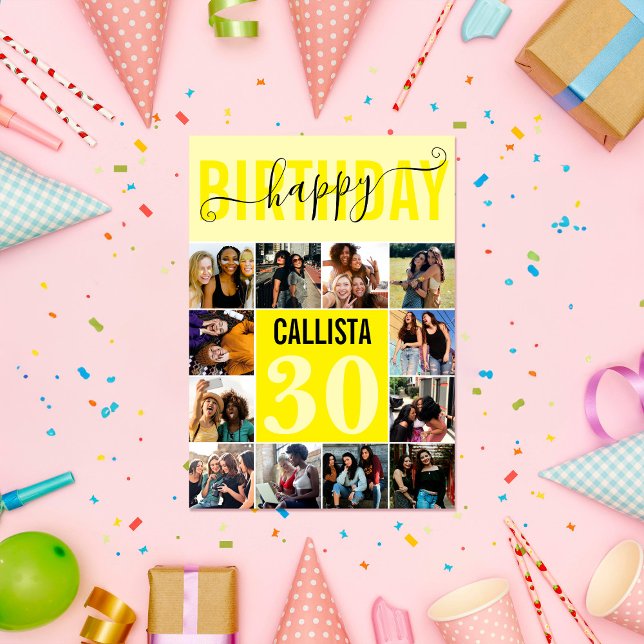 Tarjeta Personalizado moderno Neon Pastel Amarillo 12 Foto (Subido por el creador)