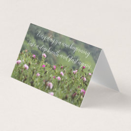 Tarjeta Personalizado motivacional de la naturaleza