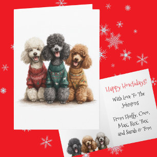 Tarjeta Personalizado Navidades de caramelo fea fiesta de