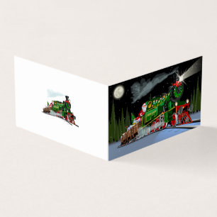 Tarjeta Personalizado Navidades tren postal