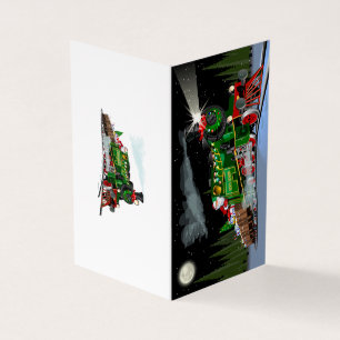 Tarjeta Personalizado Navidades tren postal