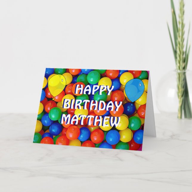 Tarjeta Personalizado niño con temas de baile de cumpleaño (Anverso)