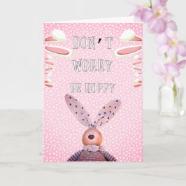 Tarjeta Personalizado NO TE PREOCUPES SER HOPPY RÚSTICO