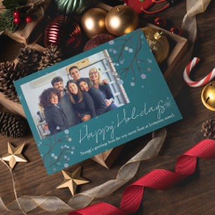 Tarjeta Personalizado nocturno azul estrellado Foto tarjet