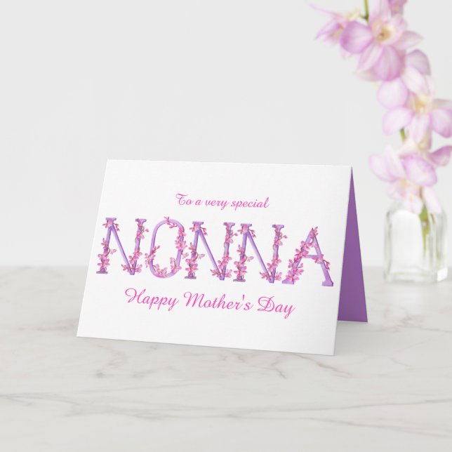 Tarjeta personalizado Orquídea No-acuarela Día de la Madre (Orquídea)
