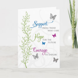 Tarjeta Personalizado para el coraje de esperanza SBTF 201