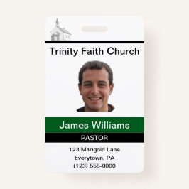 Tarjeta Personalizado Pastor