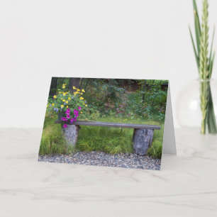 Tarjeta Personalizado piensa en ti foto de florines rústic
