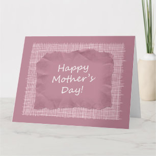 Tarjeta Personalizado Pink Happy Mother's Day Giant Greeti